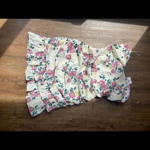 Floral Strapless Dress